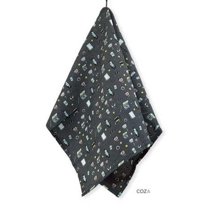 Полотенце COZA "Гаджеты", 100% хлопок, размер 40х70 см