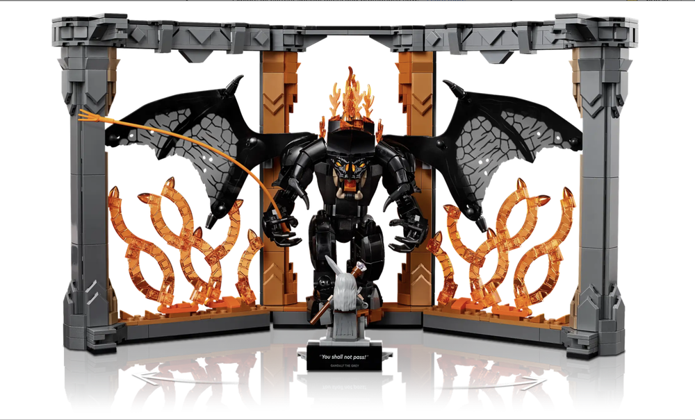 Конструктор LEGO Icons 10367 Властелин колец: Балрог книжный уголок