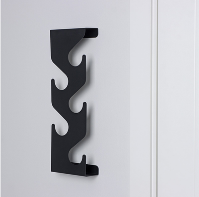 Вешалка для одежды БЕРГЕН, 135×410×55 мм, цвет черный