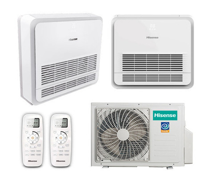 Мульти сплит-система Hisense на 2 комнаты (35+35 кв.м.) консольные