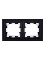 BRITE Рамка 2-местная IP44 РУ-2-БрЧ-44 черный IEK