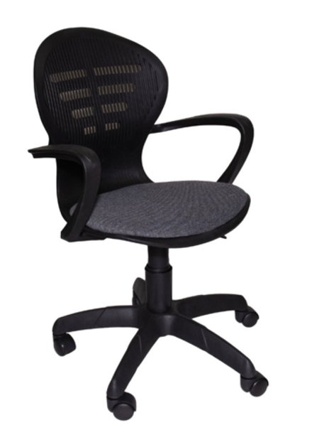 Кресло Варна ВП черн. м. серый п.Вальтер