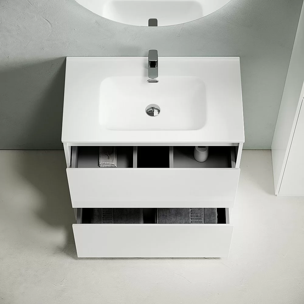 Тумба с раковиной Sancos Libra Floor 80 LB80FW белая