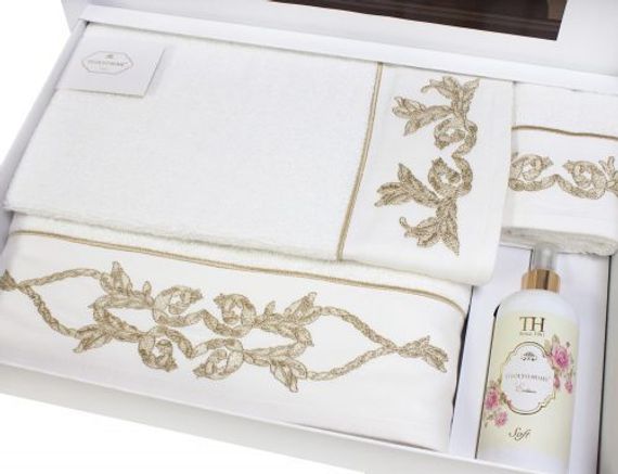 Полотенца  DURANTE 3 пр. и ароматизатор TIVOLYO HOME