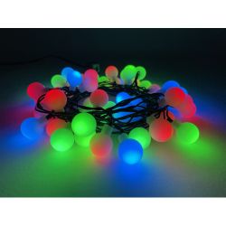 ENIN - 18BM ЭРА Гирлянда LED Нить Шарики d18мм, 5 м мультиколор, 220V