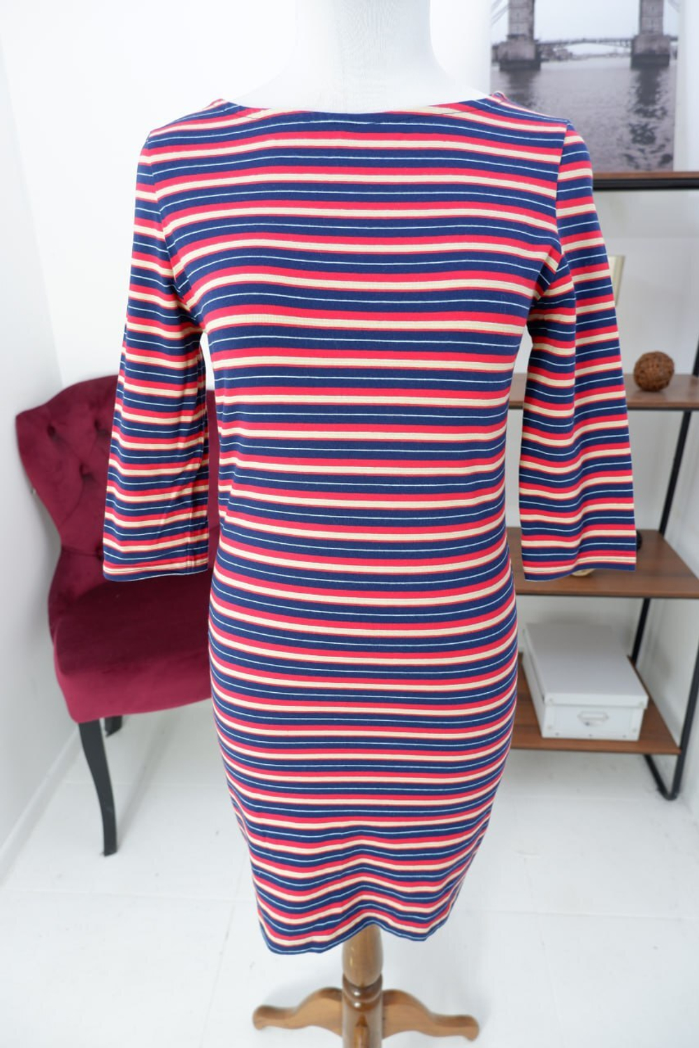 Платье Oodji из хлопка яркое 46 размер