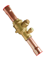 Вентиль шаровый QFT-22V 7/8 под пайку с сервисным штуцером