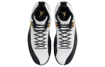 Jordan Air Jordan 12 retro "royalty" simple and comfortable shock absorption, non-slip and wear-resistant mid-top retro basketball shoes men's black and white gold 2021 edition