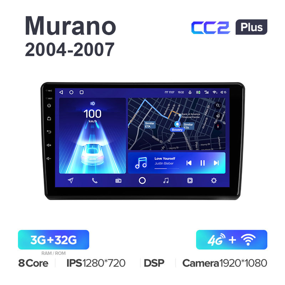 Teyes CC2 Plus 9"для Nissan Murano 2004-2007