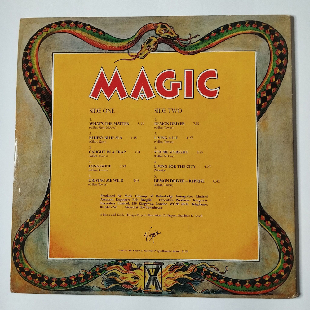 Винтажная виниловая пластинка LP Gillan Magic (UK 1982)