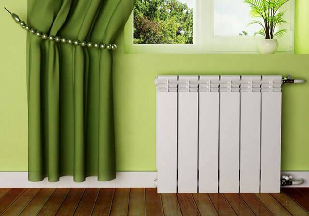 Радиатор биметаллический AZARIO BM500/80 10 секций, белый (BM500/80/10)