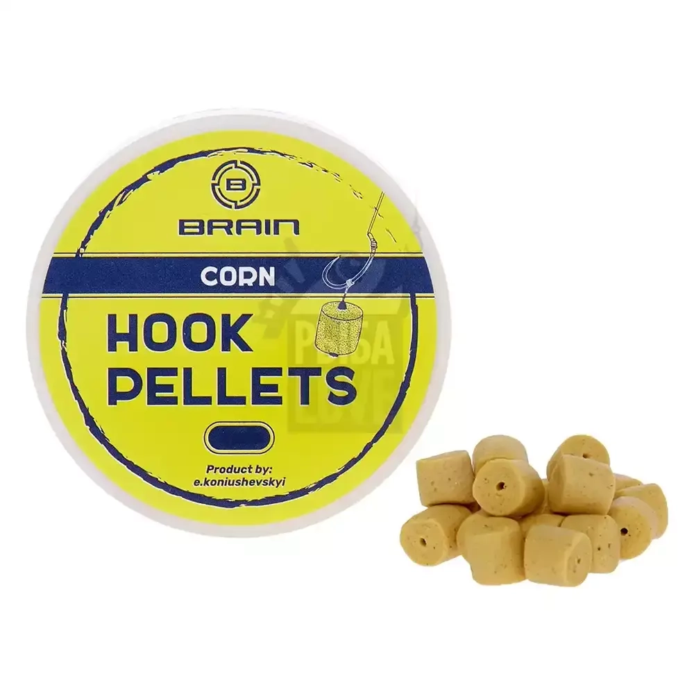 Пеллетс насадочный BRAIN Hook Pellets Corn КУКУРУЗА 70г