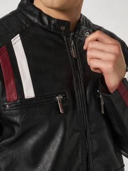 Кожаная мото куртка