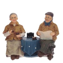 GAEM Фигурка декоративная "Бабушка с дедушкой", L21 W9 H15 см, 2в.