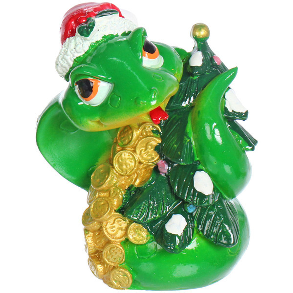 Фигурка новогодняя «Змея с подарками» 7*7*11 см, микс