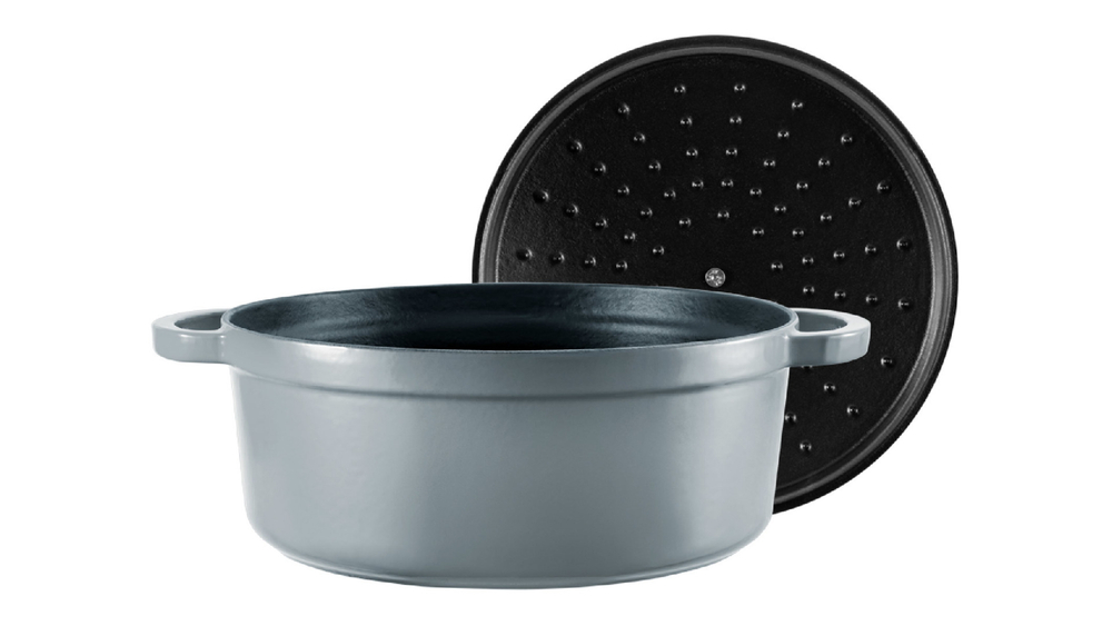 Кастрюля 5.5л Voeux Gracieuse серая