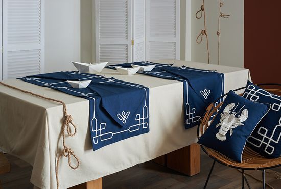 Салфетка под приборы navy story из коллекции sea treasures, 33х48 см