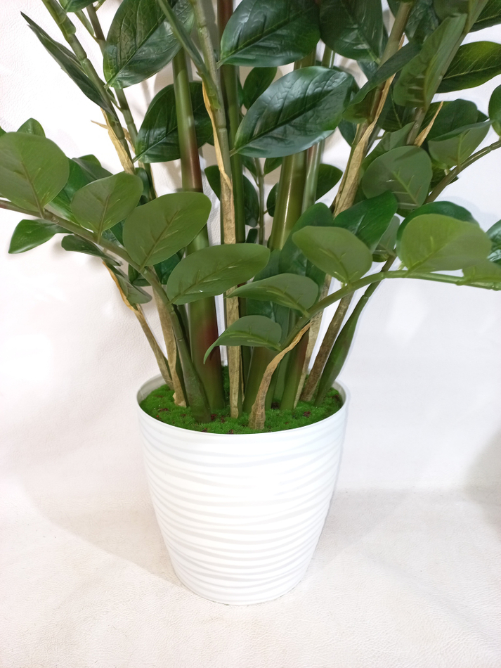 Замиокулькас искусственный 130см в кашпо