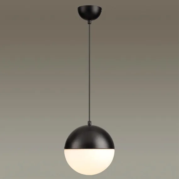 4958/1A PENDANT ODL22 471 черный/металл/белый/стекло Подвес E27 1*40W PINGA