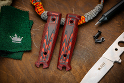 Накладки Tactical Echelon G10 Черно-Красные