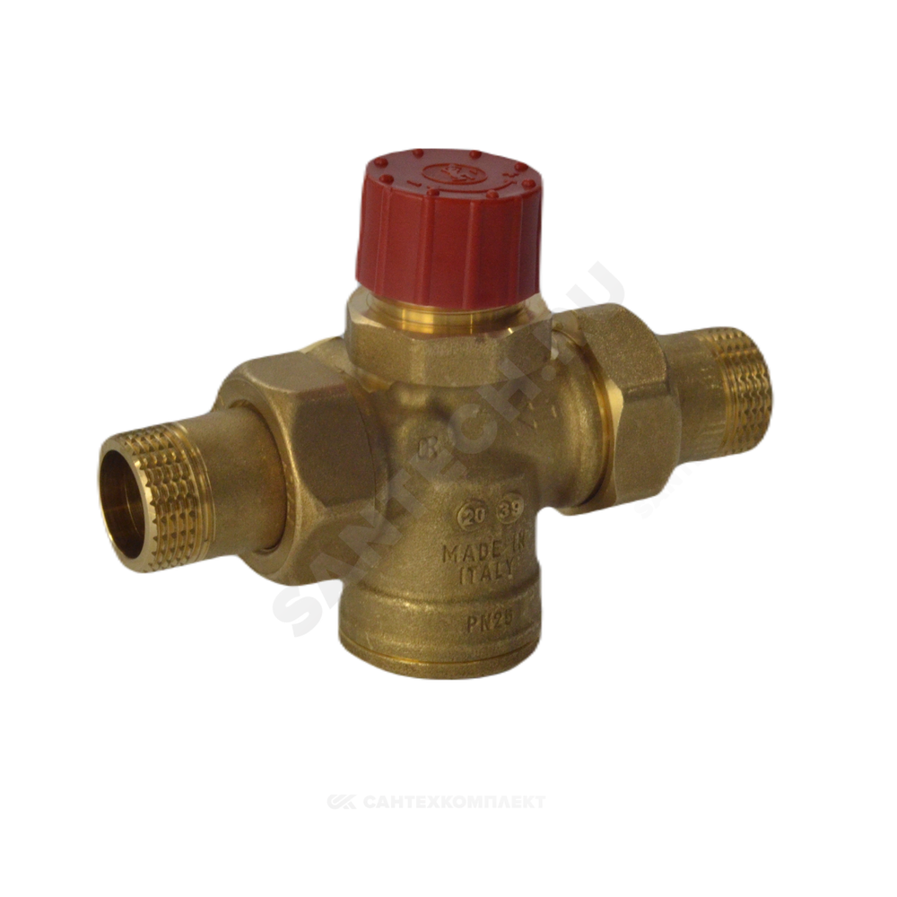 Клапан балансировочный автомат латунь R206A-1 Ду 15 G1/2" A Ру25 НР 0.05 - 0.8 м3/ч без ниппелей Giacomini R206AY103