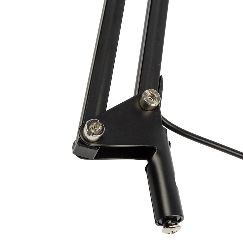 TLD-524 Black-8W-Светильник настольный на струбцине-LED-500Lm-4500K-Dimmer-Цвет-черный