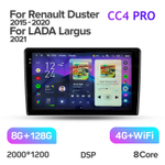 Teyes CC4 Pro 9" для Renault Duster, Lada Largus 2015-2021