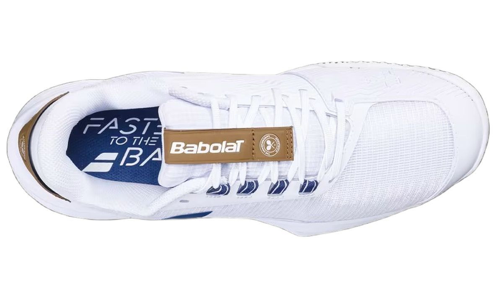Теннисные кроссовки Babolat Jet Tere 2 Wimbledon Sand Grass - white/blue navy