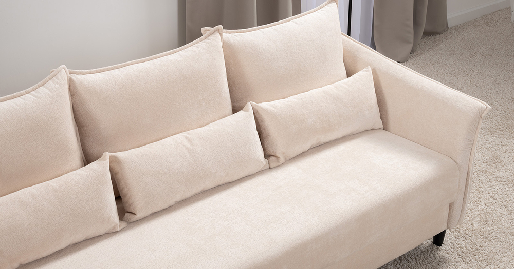 Берта диван-кровать (молочный)