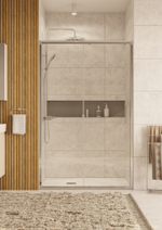 Боковая панель Roca Leon 900х1950мм, профиль хром, стекло прозрачное ZRU9307670