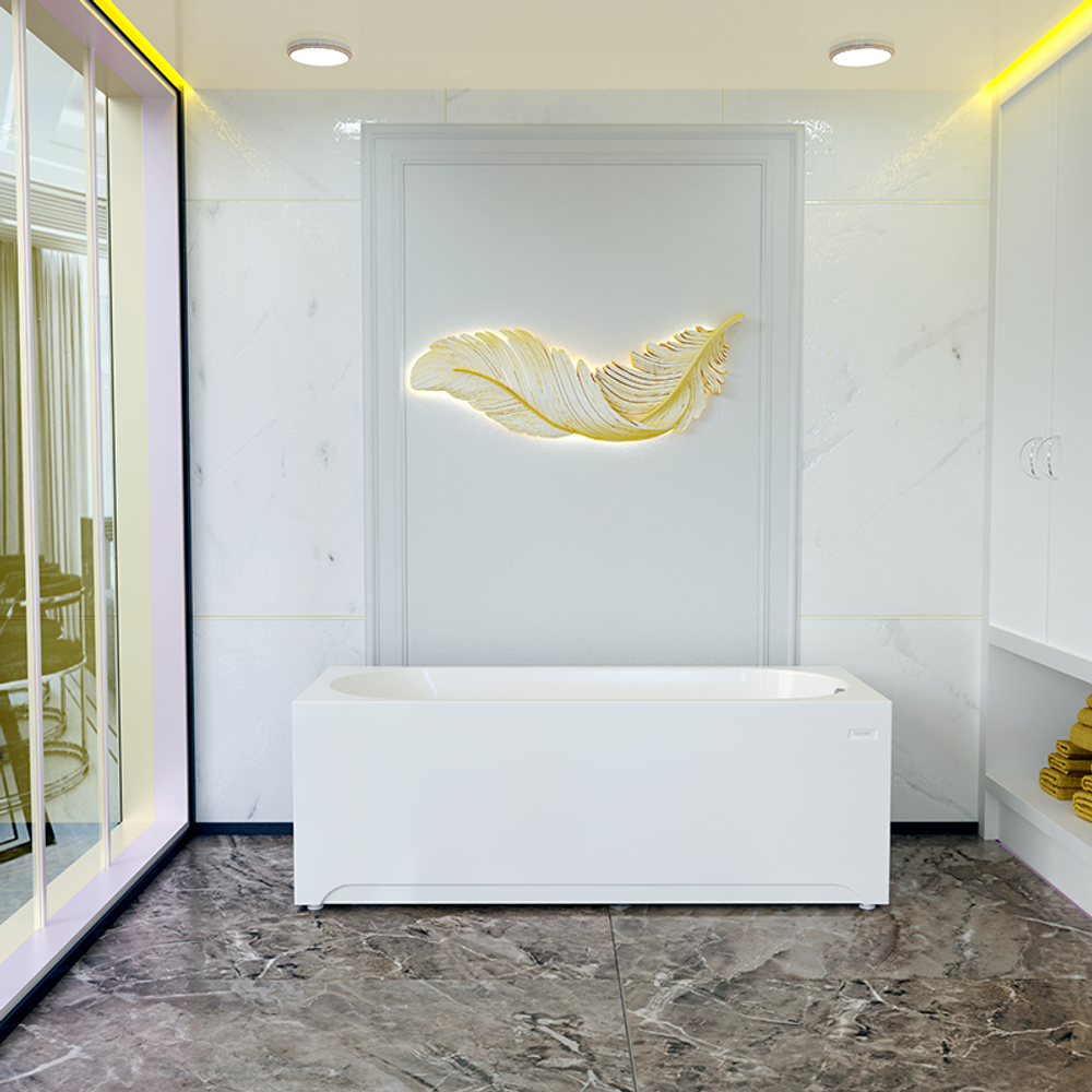 Акриловая ванна Radomir Vanessa (Радомир Ванесса) Виктория 160х70, с каркасом