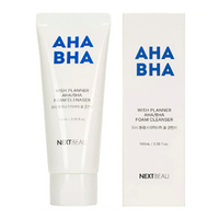 Очищающая пенка для умывания проблемной кожи с AHA и BHA кислотами Nextbeau Wish Planner AHA/BHA Foam Cleanser 100мл