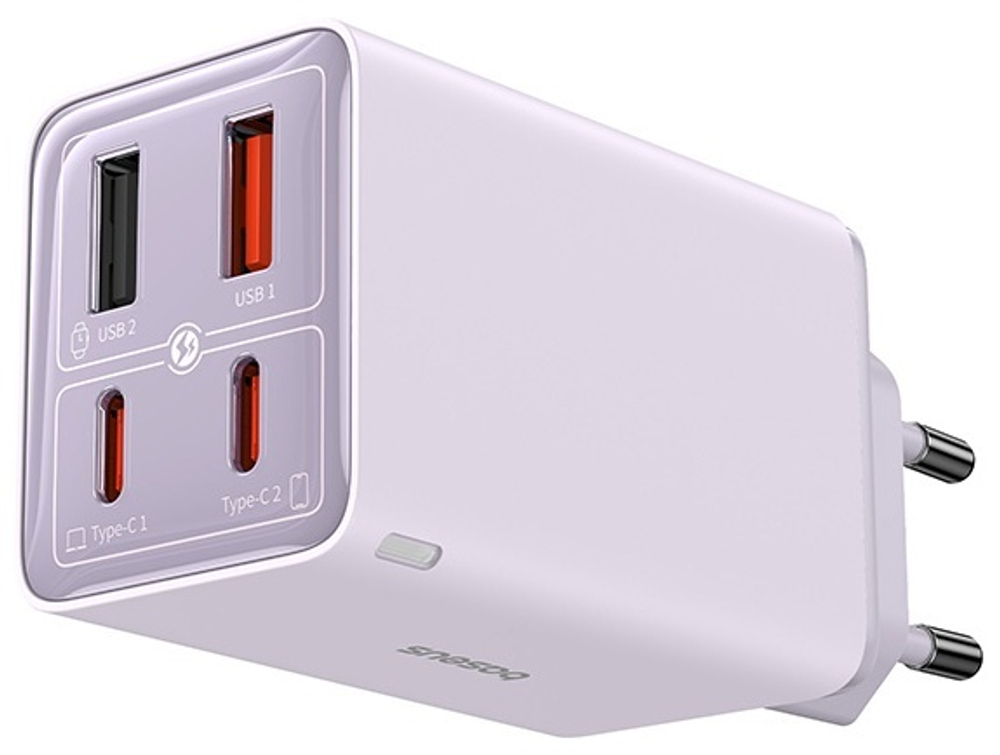 Зарядное устройство Baseus GaN6 Pro USB Type-C, USB фиолетовый