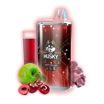 HUSKY CYBER 8000 Вишнево яблочный сок Лёд - Tasty Splash