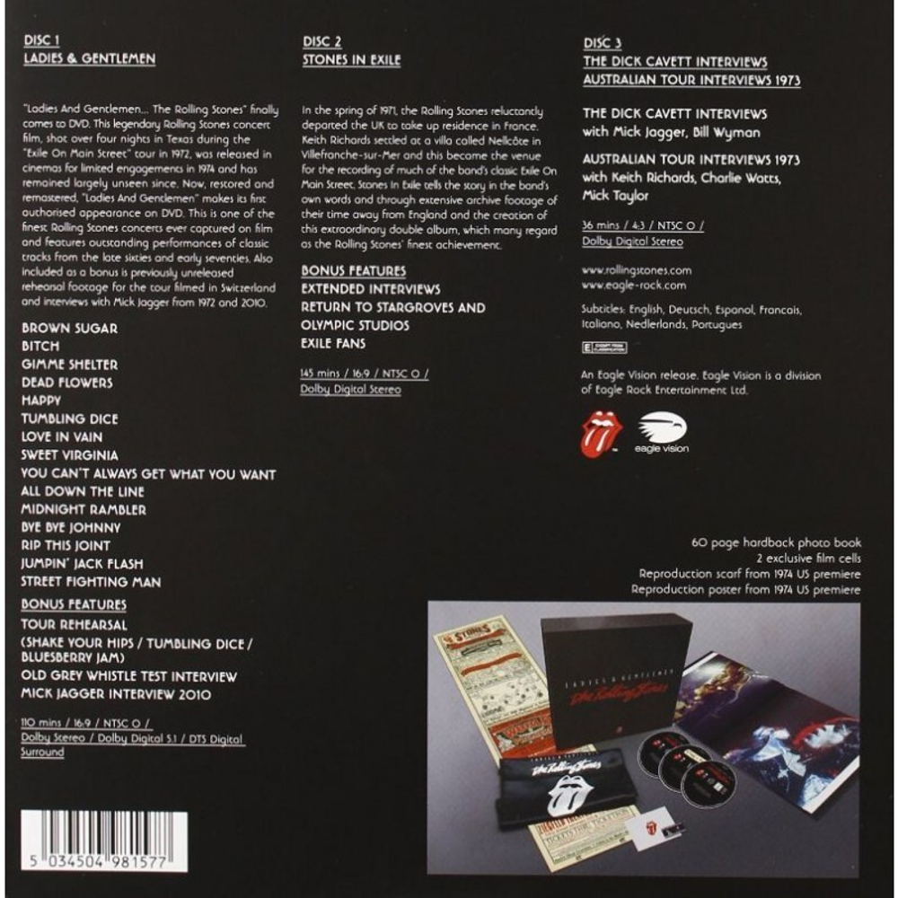 The Rolling Stones / Ladies & Gentlemen (3DVD)