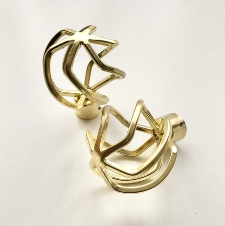 Наконечники "Глобо Ост" для кованых карнизов d20 мм, цвет латунь