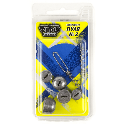 Набор грузов "Пуля"для спиралей Jig Spring №2 (6,10,14,18,22гр), спираль №1,№2