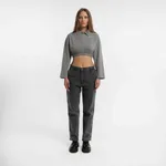 Купить Поло Dissident Crop OG Logo in Garment Dyed Grey Поло Dissident Crop OG Logo in Garment Dyed Grey
