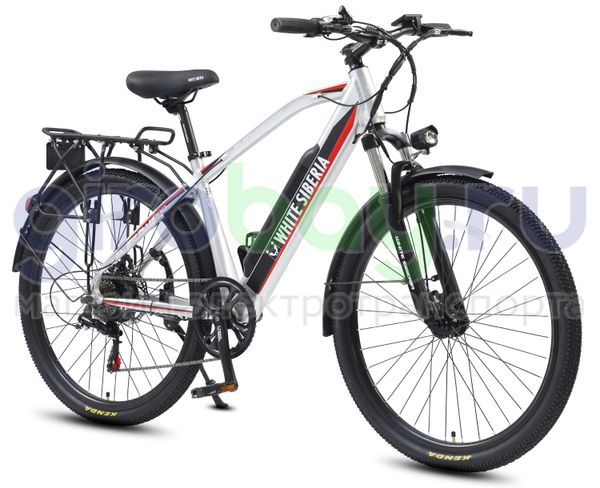 Электровелосипед WHITE SIBERIA CAMRY ALLROAD 500W 36V/11A Silver Winter (Серебро)
