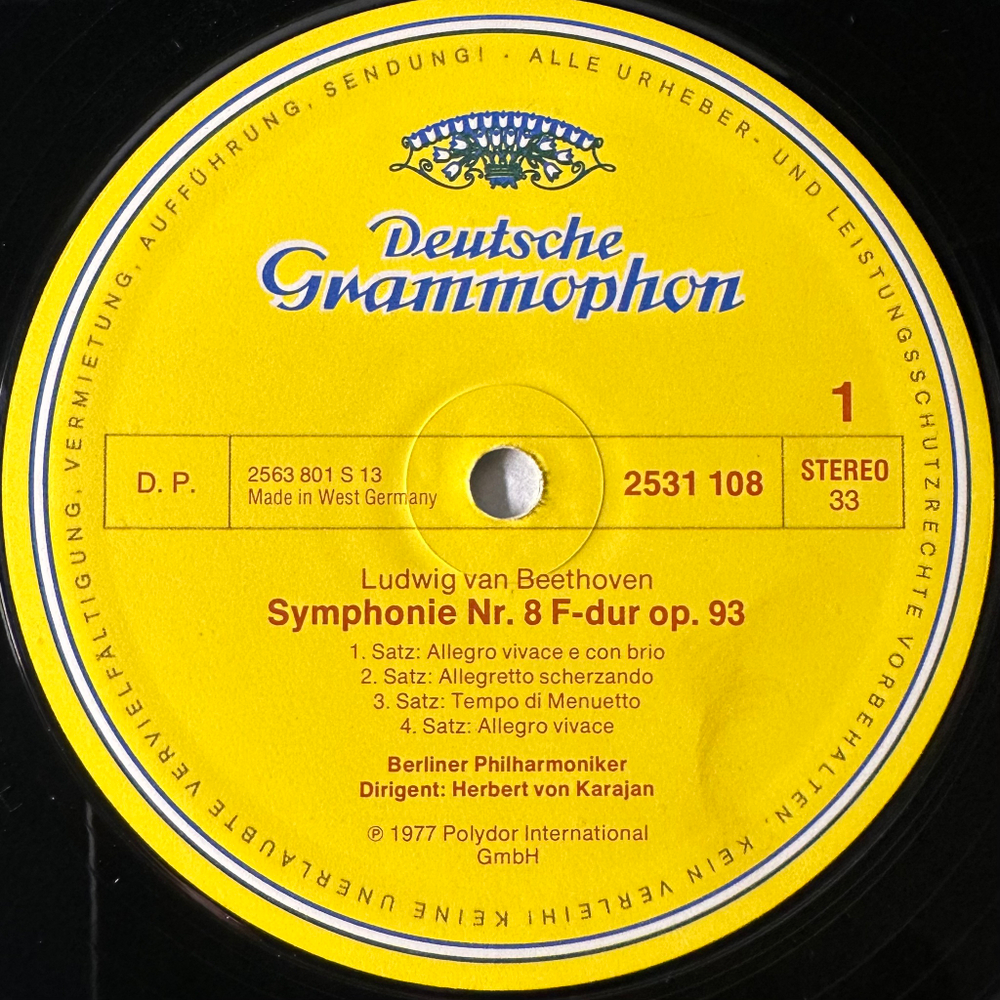 Бетховен - Симфония № 9 / Симфония № 8 2LP (Германия 1977г.)