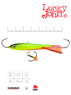 Балансир LUCKY JOHN Classic №7 (+тройник), цвет 26RT, арт. 81701-26RT