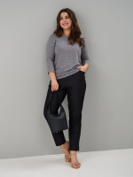 Лонгслив ЛНв-306/кофе-цветочныйорнамент