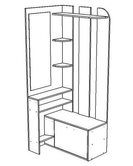 Прихожая БАТИС-4 левая