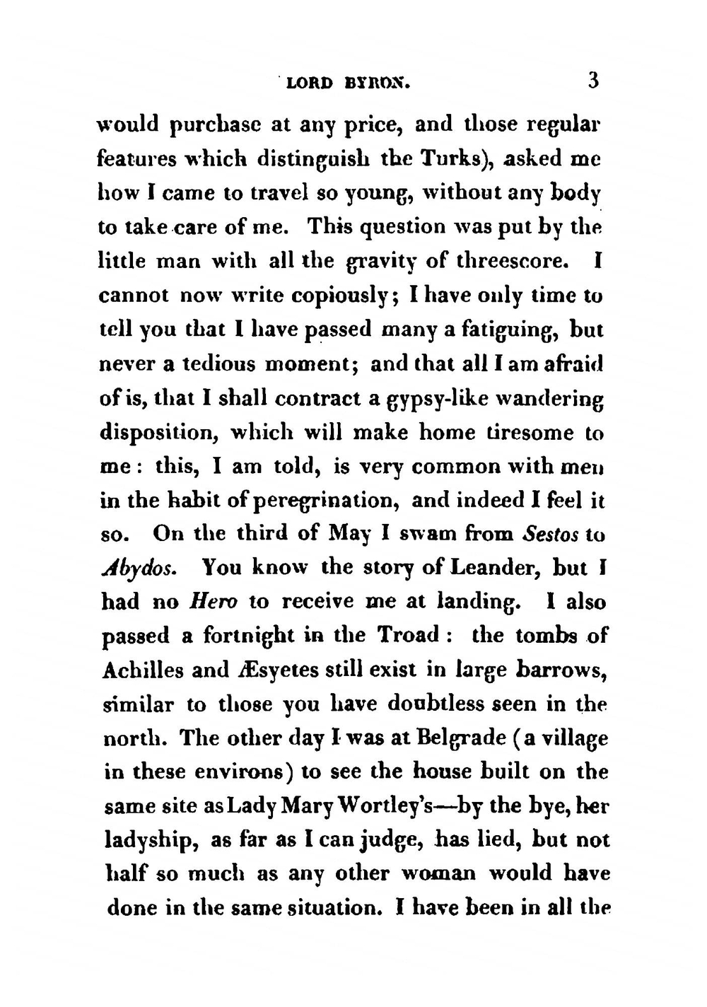 Correspondence of Lord Byron; with a friend including his letters to his mother, written from Portugal, Spain, Greece, and the shores of the Mediterranean, in 1809, 1810, and 1811. Volume 2 | George Gordon Byron