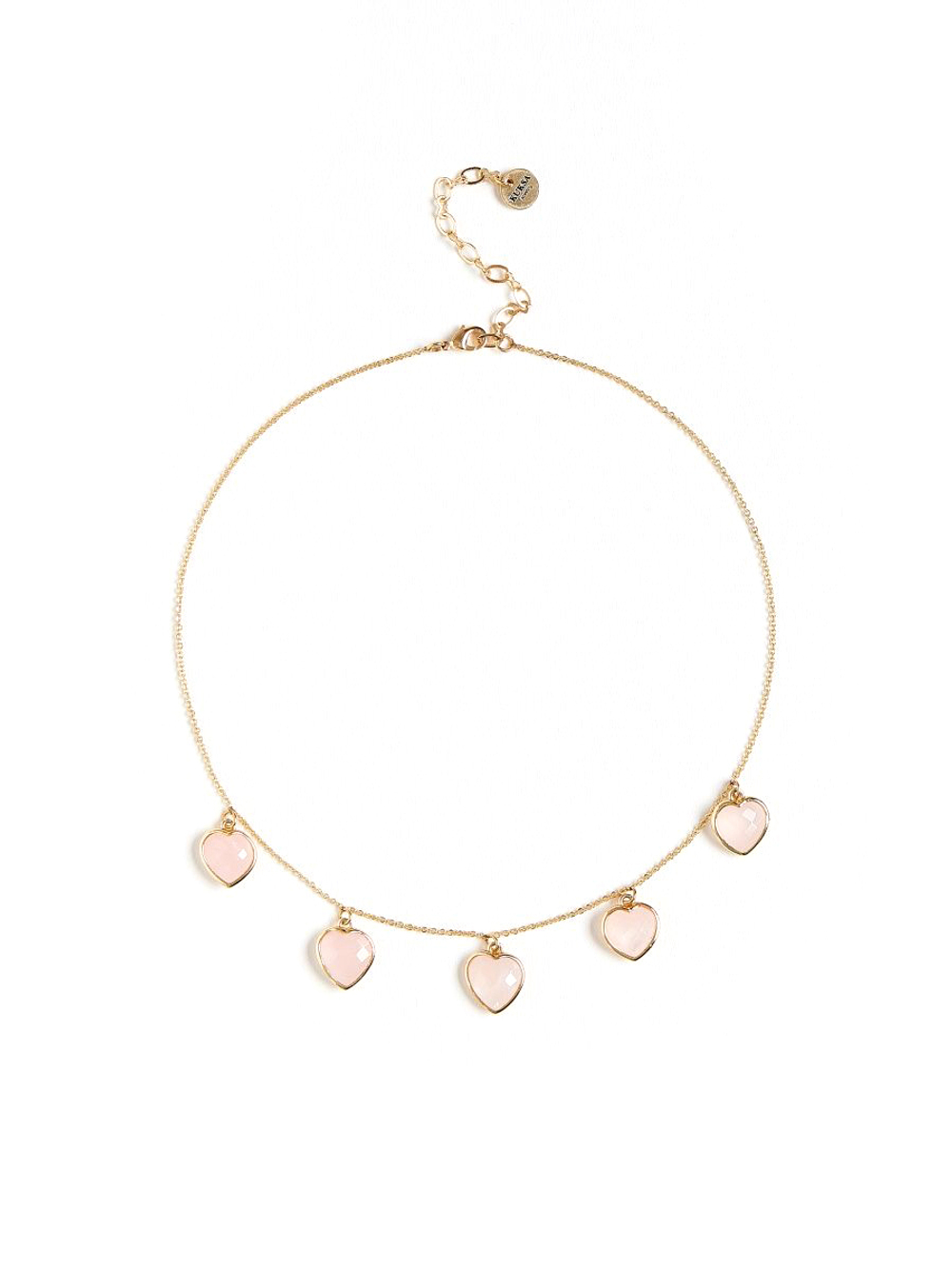 Чокер "Amour" с розовым кварцем Gold