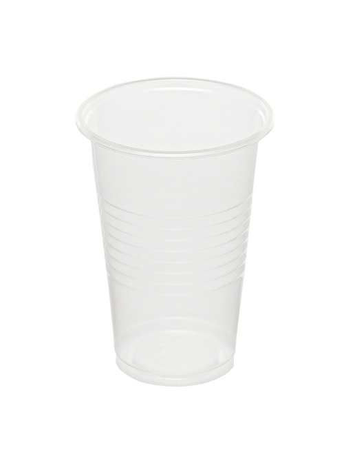 Стакан пластиковый Эконом, 200 мл, РР, прозрачный, 100 штук в упаковке, 3000 штук в коробке