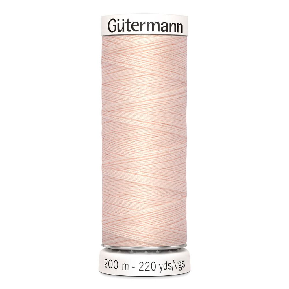 Нитки универсальные Gutermann Sew-all 100 (200 метров), 5 кат. | 210 нежная нуга