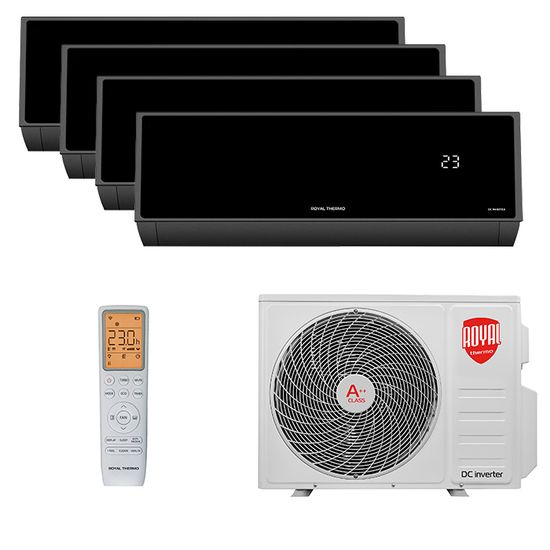 Мультисплит система на 4 комнаты Royal Thermo RTFMI/in-07HN8/black x 4 / RTFMO/out-32HN8