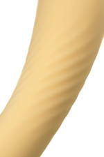 Желтый вибратор Calla - 22 см. (Цвет: желтый)