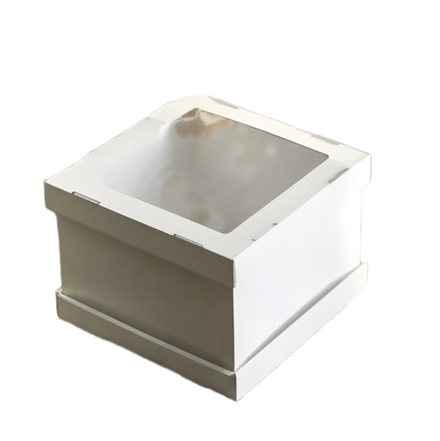 Коробка для торта с окном 24*24*30см